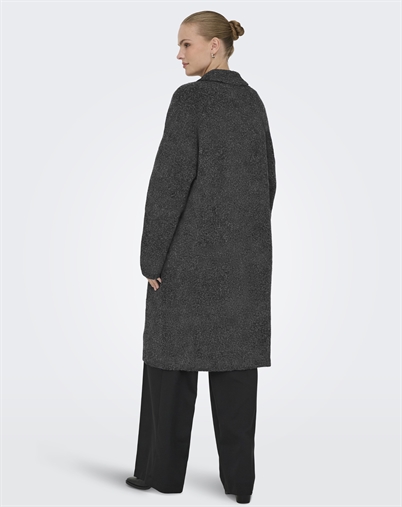 JDY - JDYLydia V-Neck Cardigan - Dark Grey Melange
